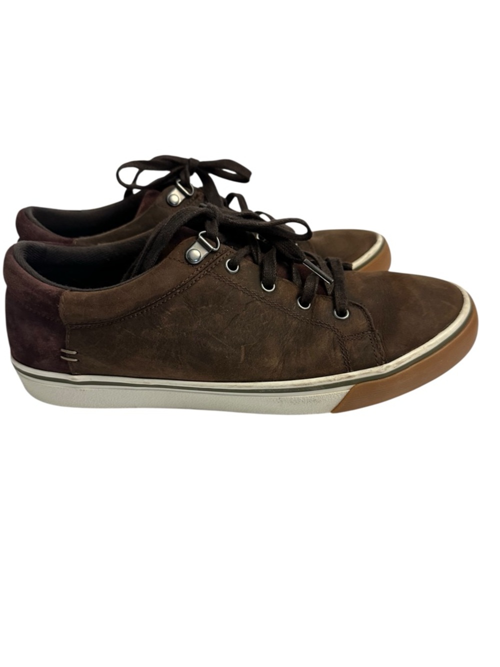 UGG Brock II Waterproof Leather Suede Sneakers Brown Spider Rubber Men's 8